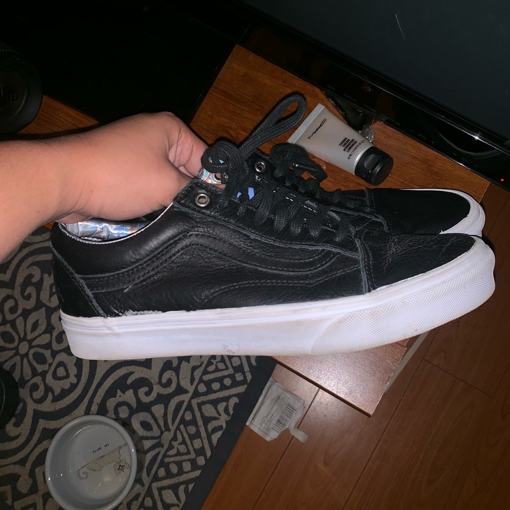 Leather vans